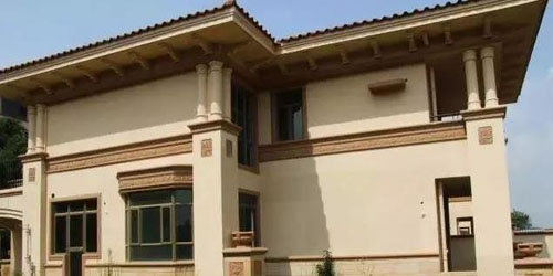 在農(nóng)村小別墅用真石漆裝修外墻,效果圖美絕了