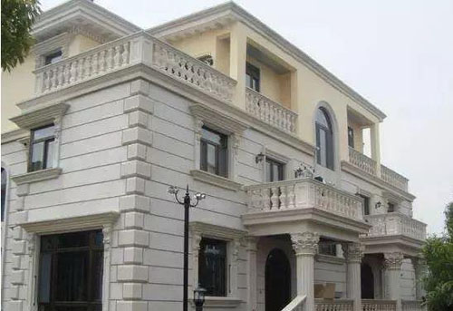 在農(nóng)村小別墅用真石漆裝修外墻,效果圖美絕了